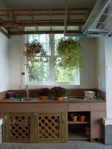 Great work area in the garage