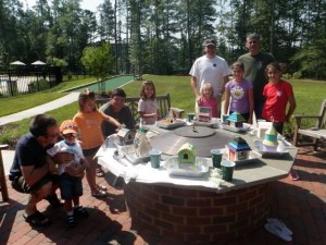 Making Birdhouses for Dad for Father's Day