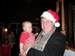 Family Christmas Carolling in the Neighborhood