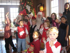 Annual Christmas Party with Santa at the clubhouse