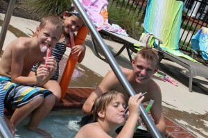 boys at pool