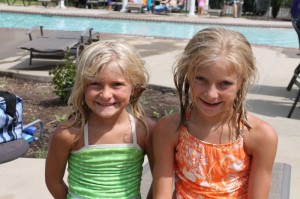 girls at pool
