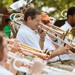 Man playing trombone