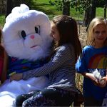Kids with easter bunny
